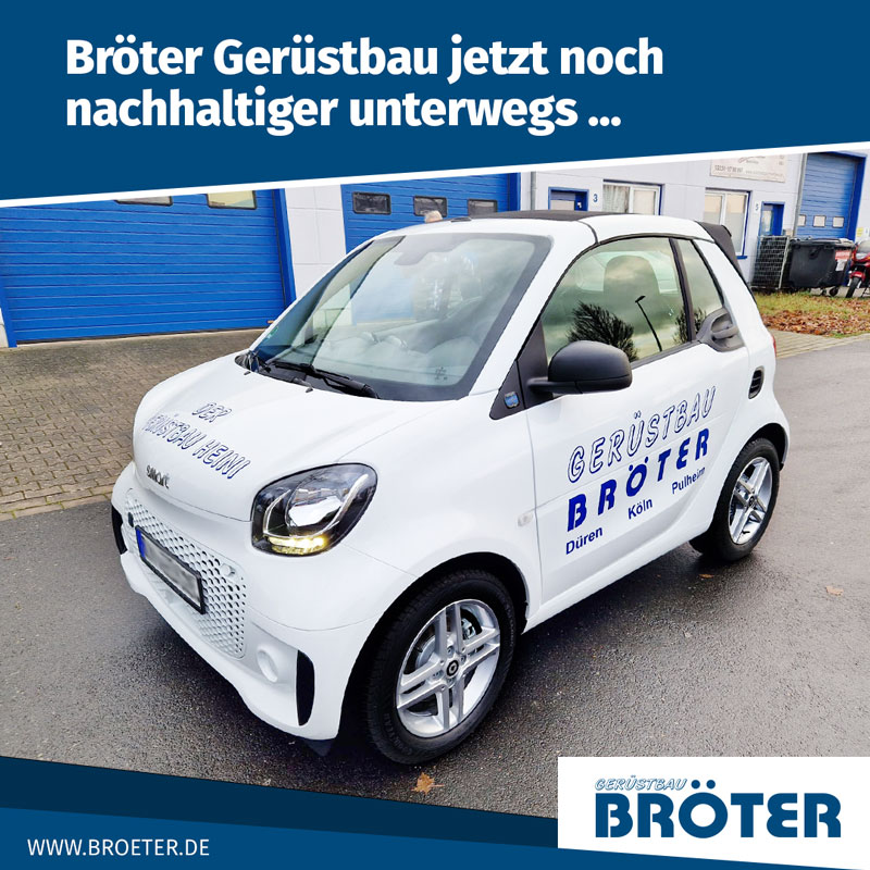 Bröter Gerüstbau jetzt noch nachhaltiger unterwegs ...